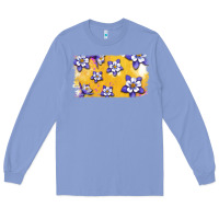 Colony Blue Rocky Mountain Columbine Flower Long Sleeve Tee - Bettercallsaul
