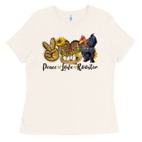 Bone Peace Love Rooster Ladies Tee - LillyAllenDesigns