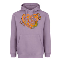 Lavender Western Autumn Heart Heavyweight Hoodie - FaDigitalArtStudio