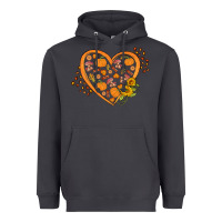 Smoke Western Autumn Heart Heavyweight Hoodie - FaDigitalArtStudio
