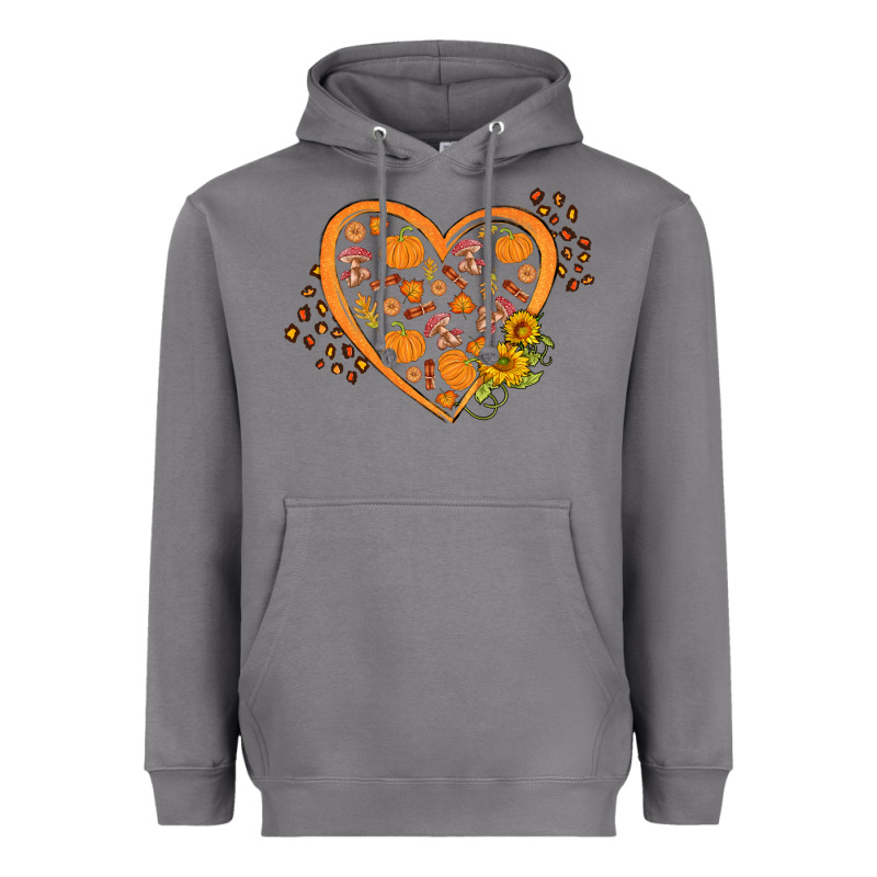 Western Autumn Heart Heavyweight Hoodie by FaDigitalArtStudio | Teevron