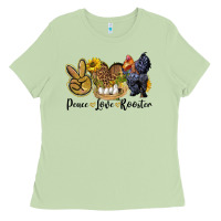 Matcha Peace Love Rooster Ladies Tee - LillyAllenDesigns