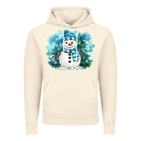 Vintage Artic winter snowman Vintage Hoodie - MaliasSmallBusiness