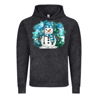 Vintage Black winter snowman Vintage Hoodie - MaliasSmallBusiness