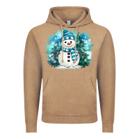 Vintage Coffee winter snowman Vintage Hoodie - MaliasSmallBusiness