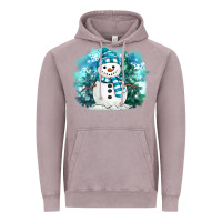 Vintage Zinc winter snowman Vintage Hoodie - MaliasSmallBusiness