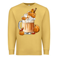 Antique Gold Fall Coffee Premium Sweatshirt - FaDigitalArtStudio