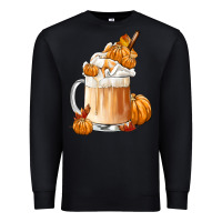Black Fall Coffee Premium Sweatshirt - FaDigitalArtStudio