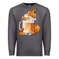 Charcoal Heather Fall Coffee Premium Sweatshirt - FaDigitalArtStudio