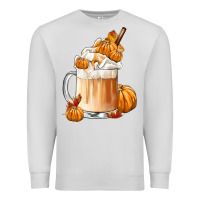Dove Grey Fall Coffee Premium Sweatshirt - FaDigitalArtStudio