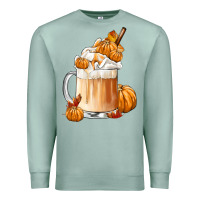 Seafoam Fall Coffee Premium Sweatshirt - FaDigitalArtStudio