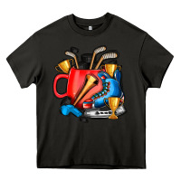 Asphalt hockey coffee Heavy Core Tee - AdoDesignShop