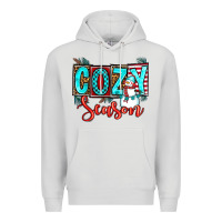 Dove Grey cozy season Premium Hoodie - OliviaCreatesArt