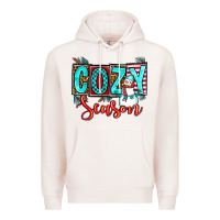 Pale Pink cozy season Premium Hoodie - OliviaCreatesArt