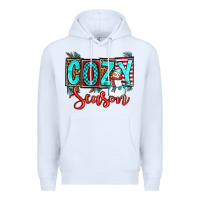 White cozy season Premium Hoodie - OliviaCreatesArt