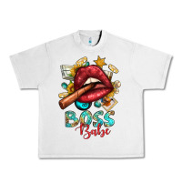 Lunar Rock Western Boss Babe Cigar Lip Urban Heavy Tee - BundleAndBundleShop