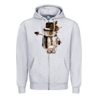 Snowman Gnome Zipper Hoodie | Teevron