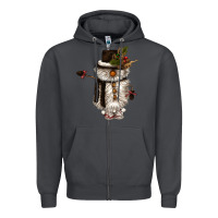 Smoke snowman gnome Zipper Hoodie - CowGirlArtShop