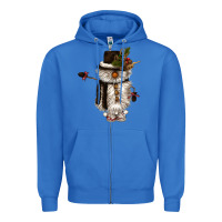 True Royal snowman gnome Zipper Hoodie - CowGirlArtShop