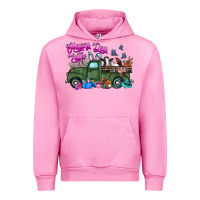 Fuchsia Pink happy easter day truck Urban Hoodie - CowhideDigitalArt