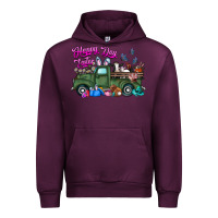 Mauve Wine happy easter day truck Urban Hoodie - CowhideDigitalArt
