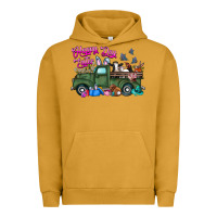 Pigment Peanut Butter happy easter day truck Urban Hoodie - CowhideDigitalArt