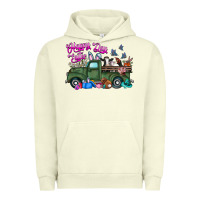 Pigment Pistachio happy easter day truck Urban Hoodie - CowhideDigitalArt