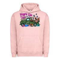 Pigment Salmon happy easter day truck Urban Hoodie - CowhideDigitalArt