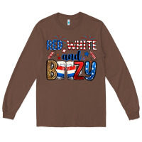 Chestnut red white and boozy Long Sleeve Tee - RanaPortraitStore