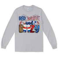 Moon Dust red white and boozy Long Sleeve Tee - RanaPortraitStore