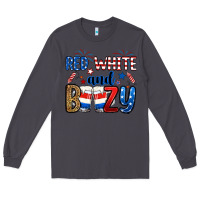 Smoke red white and boozy Long Sleeve Tee - RanaPortraitStore