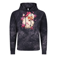 Cloud Black pink christmas santa claus Vintage Hoodie - MaliasSmallBusiness