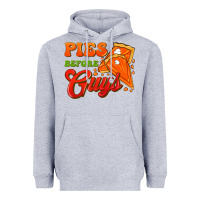 Heather Grey Pies Before Guys Heavyweight Hoodie - FaDigitalArtStudio
