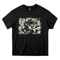 Black cowhide background Heavy Core Tee - BarkalooDesign