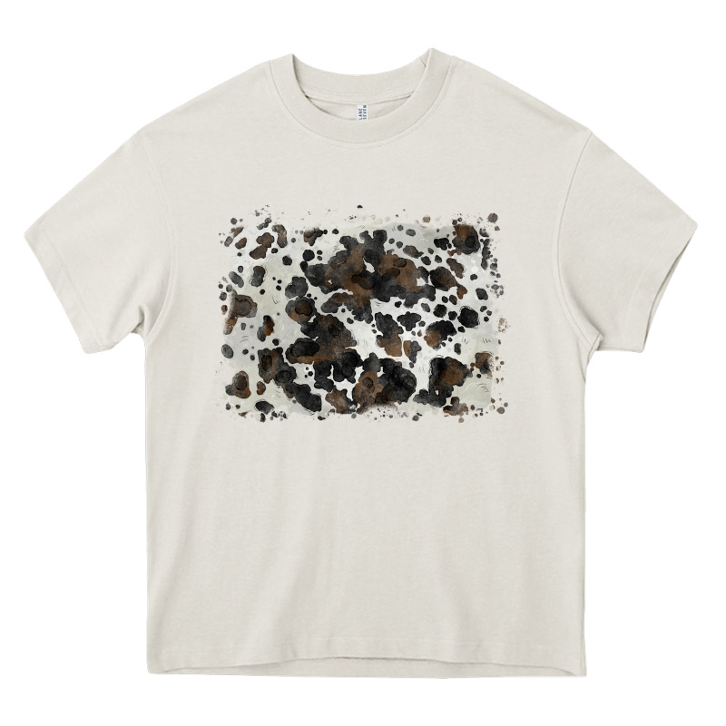 Cowhide Background Heavy Core Tee by BarkalooDesign | Teevron