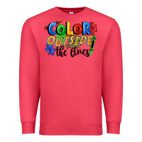 Cardinal Color outside the lines Premium Sweatshirt - FaDigitalArtStudio