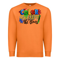 Carrot Color outside the lines Premium Sweatshirt - FaDigitalArtStudio