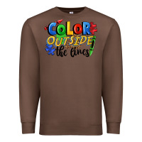 Chestnut Color outside the lines Premium Sweatshirt - FaDigitalArtStudio