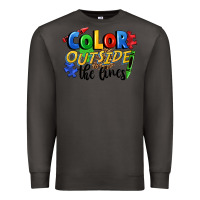 Smoke Color outside the lines Premium Sweatshirt - FaDigitalArtStudio