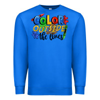 True Royal Color outside the lines Premium Sweatshirt - FaDigitalArtStudio