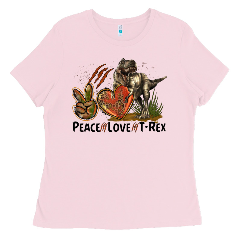 Western Peace Love T-rex Ladies Tee by LillyAllenDesigns | Teevron