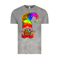 Cloud Rock LGBTQ+ Pride Gnome With Donut Vintage Tee - BundleAndBundleShop