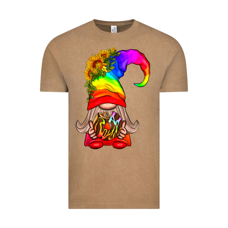 Lgbtq+ Pride Gnome With Donut Vintage Tee by BundleAndBundleShop | Teevron