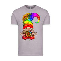Vintage Zinc LGBTQ+ Pride Gnome With Donut Vintage Tee - BundleAndBundleShop