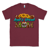 Burgundy Western Loud And Proud Mom Classic Tee - BundleAndBundleShop