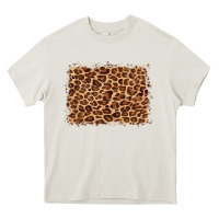 Cream leopard background Heavy Core Tee - BarkalooDesign