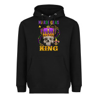 Black Skull Mardi Gras king Heavyweight Hoodie - FaDigitalArtStudio