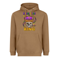 Toasted Coconut Skull Mardi Gras king Heavyweight Hoodie - FaDigitalArtStudio