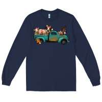 Navy Farm Animals Truck Long Sleeve Tee - Bettercallsaul
