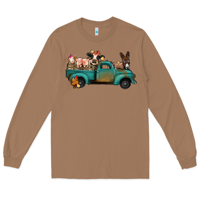 Farm Animals Truck Long Sleeve Tee by Bettercallsaul | Teevron